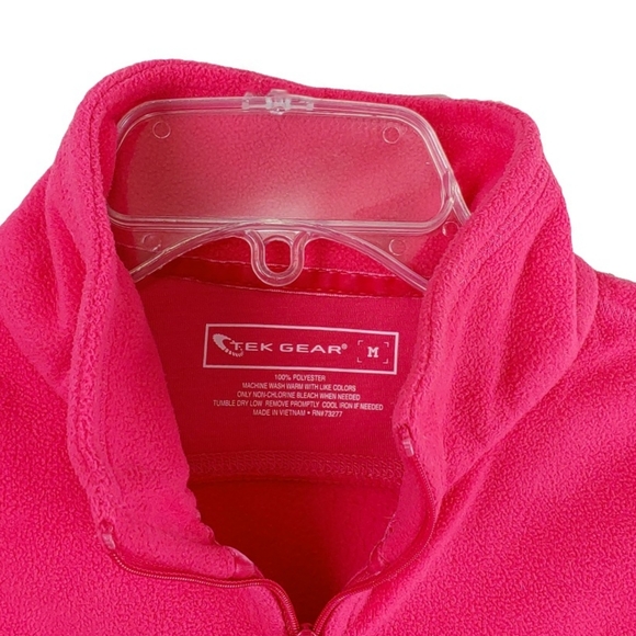 TEK GEAR WMN M PINK 1/4 ZIP PULLOVER - Picture 3 of 5
